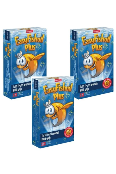 EASYVİT Easyvit Easyfishoil Grow 30 Jel Tablet X3 ürün görseli 1