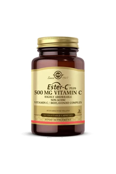 SOLGAR Ester-c Plus 500 Mg 50 Kapsül ürün görseli 1