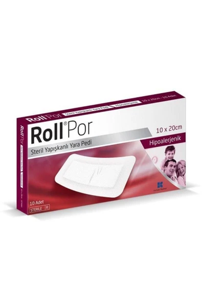 ROLL Por 10x20 Cm Steril Yapışkanlı Yara Pedi 1 Adet ürün görseli 1
