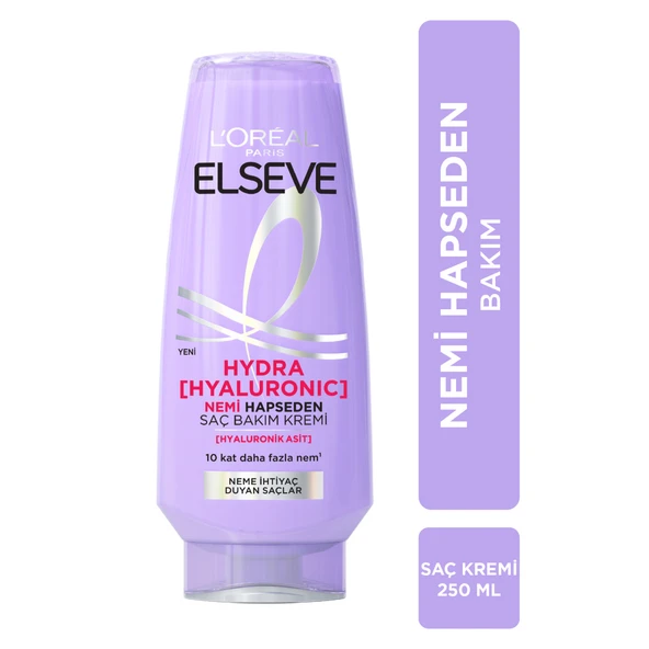L'Oréal Paris Elseve Hydra [Hyaluronic] Nemi Hapseden Saç Bakım Kremi 250ml ürün görseli 1