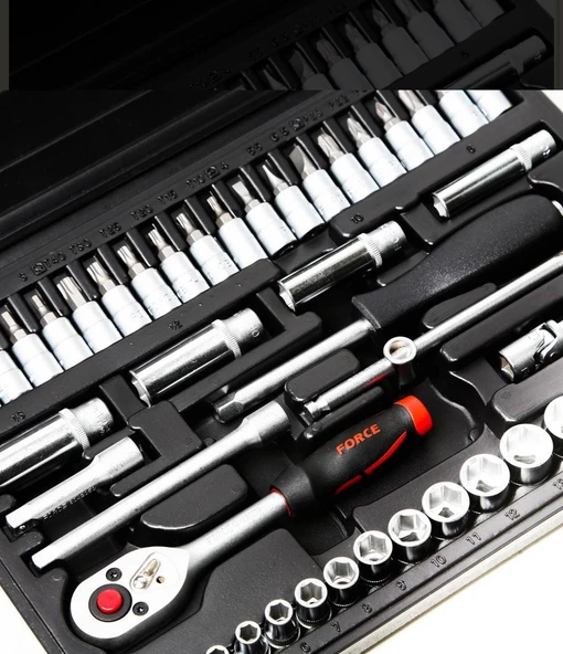 Force 46 Parça 1/4" Lokma Cırcır Takımı - Resim 2