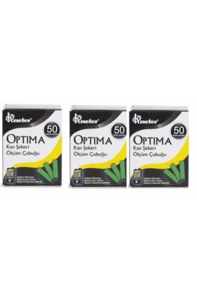 Okmeter Optima Test Stribi 50 Adet 3'Lü PAKET (SKT:06/2027) ürün görseli 1
