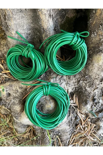 3 Adet Fidan Bağlama İpi 10 Metre - 3 mm (Toplam 30 Metre) Sera İpi Fide Bağ Dal Bitki Bağlama İpi ürün görseli 1