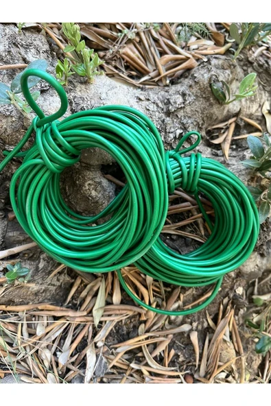 2 Adet Fidan Bağlama İpi 10 Metre - 3 mm (Toplam 20 Metre) Sera İpi Fide Bağ Dal Bitki Bağlama İpi ürün görseli 1