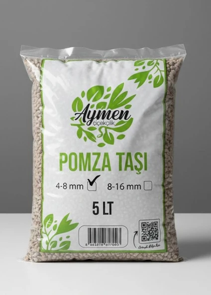 4-8 mm Ponza Taşı - Tarım Pomzası 5 Lt Paket - 5 Litre Volkanik Ponza Taşı ürün görseli 1