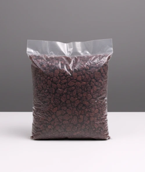 5 Litre Kırmızı Pomza Taşı 8-16 mm Cüruf Law Rock Volkanik Cürüf Ponza Lav Kırığı ürün görseli 1