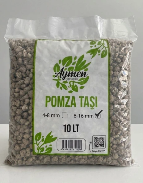 10 Litre 8-16 mm Ponza Taşı - Tarım Pomzası 10 Lt Paket - 10 Litre Volkanik Ponza Taşı ürün görseli 1