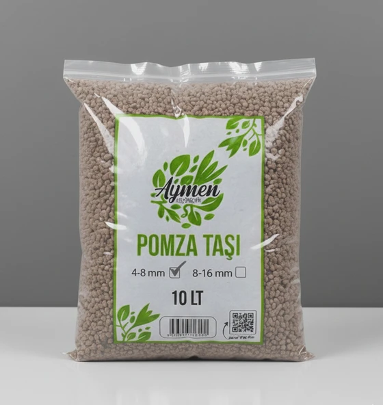 10 Litre 4-8 mm Ponza Taşı - Tarım Pomzası 10 Lt Paket - 10 Litre Volkanik Ponza Taşı ürün görseli 1