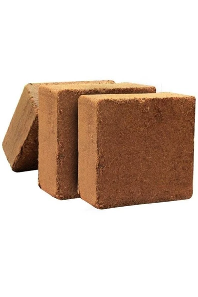 60 - 65 Lt Sıkıştırılmış Hindistan Cevizi Torfu - 4 - 5 Kg Blok Ithal Organik Cocopeat Kokopit ürün görseli 1