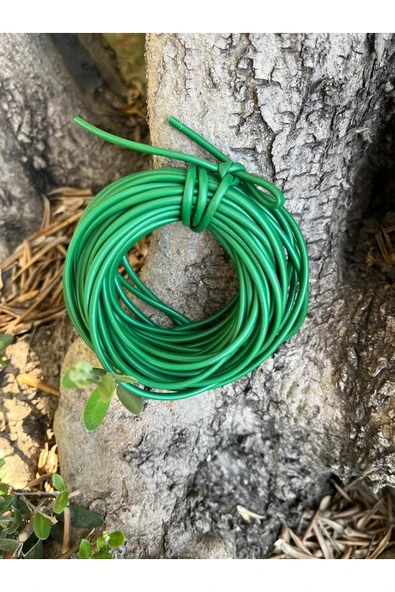 Fidan Bağlama İpi 10 Metre - 3 mm Sera İpi Elastik Fide Bağlama Lastiği Bağ Dal Bitki Bağlama İpi ürün görseli 1