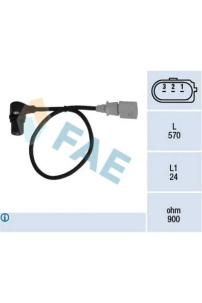 FAE 79056  KRANK MİLİ SENSÖRÜ A3 A4 A6 OCTAVIA SUPER B BORA GOLF I ürün görseli 1