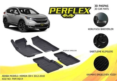 Perflex PXM Pxm-hd14 Paspas 3d Havuzlu X-mat Honda Crv 2012-2017 ürün görseli 1