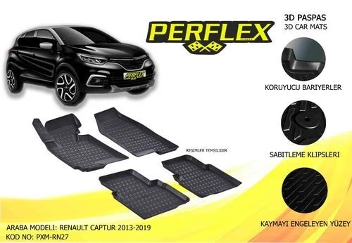 Perflex PXM Pxm-rn27 Paspas 3d Havuzlu X-mat Captur 2013-2018 ürün görseli 1