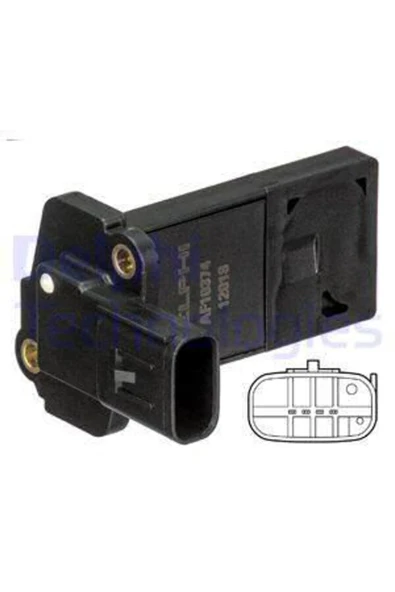 Delphi AF10374 -12B1 MAF SENSÖRÜ C-MAX-FOCUS-GALAXY-C-MAX-KUGA-MON ürün görseli 1