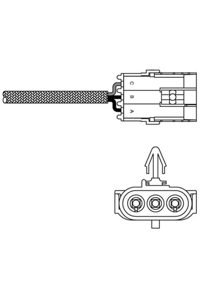 Delphi ES10970 Es10970-12b1 Oksijen Sensörü Clıo I Iı 91-98 Kangoo Laguna / Passat 90-96 / Accent 94-00 2.0 ürün görseli 1