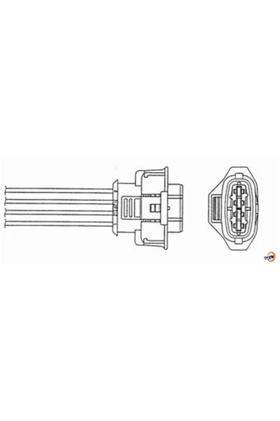 NGK 5706  Oksijen Sensörü 285mm 4b Oza660-ee13 Astra G 1.6 8v 16v 00-04 Z16se ürün görseli 1