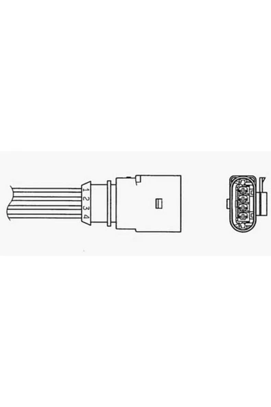 NGK 96354  LAMBDA SENSÖRÜ 06- PASSAT 1.6i 8V 102hp 511mm "OZA510-V ürün görseli 1