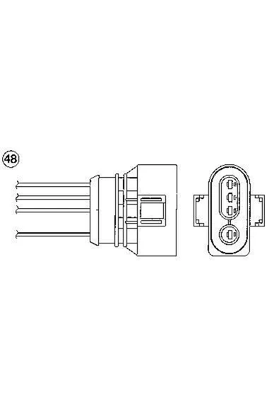 NGK 91623  Oksijen Sensörü Passat 99-00 2,8 V6 ürün görseli 1