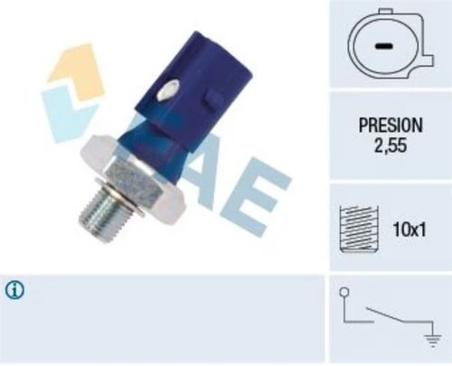 FAE 12875  Yağ Müşürü VW Golfvıı 2,15-2,95 Bar Mavi ürün görseli 1