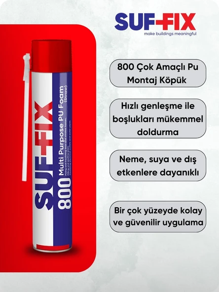 Suf-Fix 800 Çok Amaçlı Pu Köpük - Resim 3