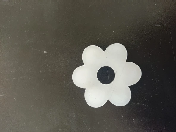 HEROPLEKSİ ŞEFFAF PLEKSİ (20ADET) 6CM PAPATYA ORTASI BOŞ 2MM KALINLIĞINDA SÜSLEMEYE UYGUN ürün görseli 1