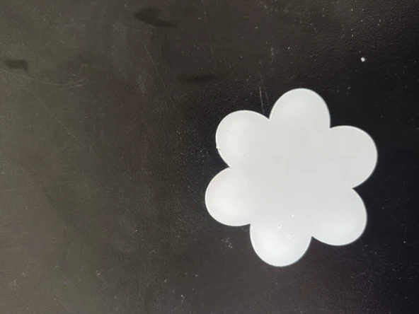 HEROPLEKSİ ŞEFFAF PLEKSİ (20ADET) 6CM PAPATYA 2MM KALINLIĞINDA SÜSLEMEYE UYGUN ürün görseli 1