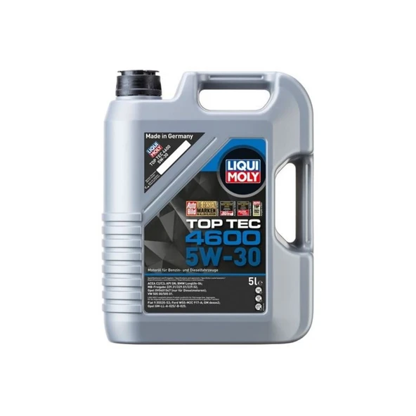 LIQUI MOLY 5W30 Motor Yağı Tam Sentetik TOP TEC 4600 5 Litre 2316 ürün görseli 1