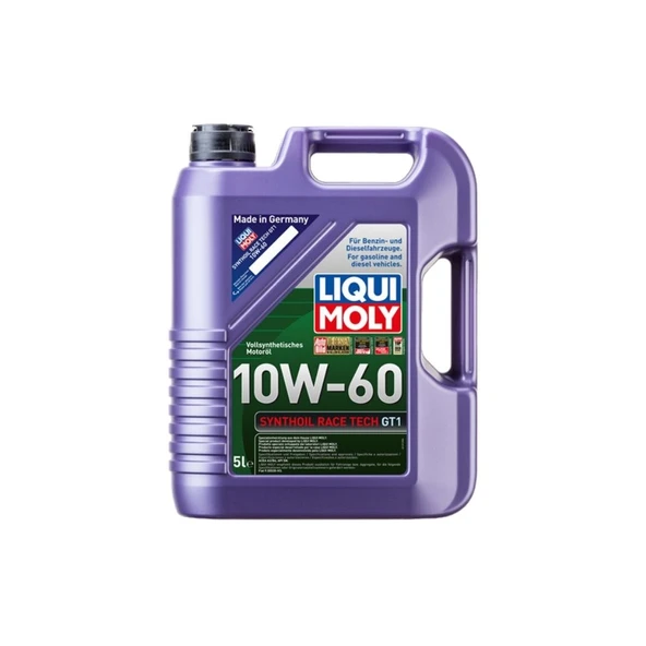 LIQUI MOLY 10W60 Motor Yağı Synthoil Race Tech GT1 5 Litre 8909 ürün görseli 1