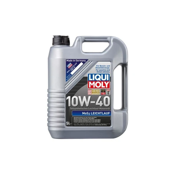 LIQUI MOLY 10W40 Motor Yağı Kısmi Sentetik MoS2'li LEICHTLAUF 5 Litre 2184 ürün görseli 1
