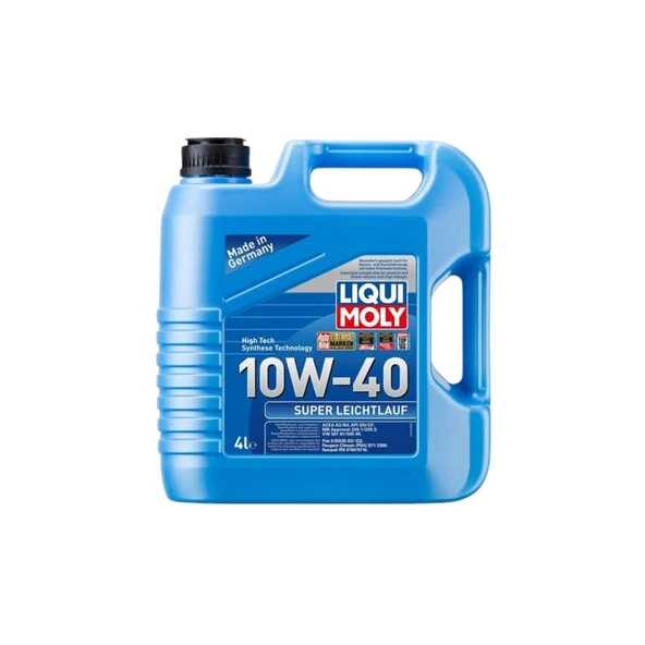 LIQUI MOLY 10W40 Motor Yağı Süper Sentetik SUPER LEICHTLAUF 4 Litre 9504 ürün görseli 1