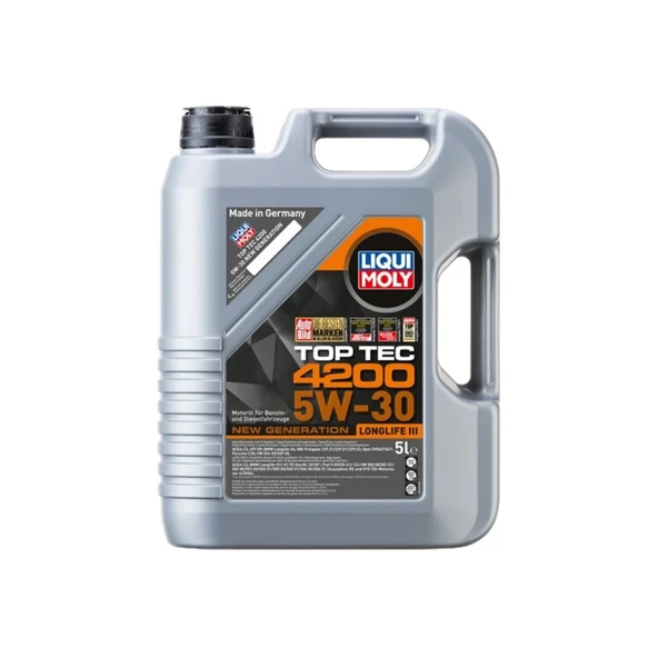 LIQUI MOLY 5W30 Motor Yağı Tam Sentetik TOP TEC 4200 5 Litre 8973 ürün görseli 1