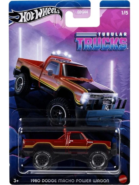Hot Wheels Temalı Arabalar Özel Seri 1980 Dodge Macho Power Wagon GDG44 HRR95 ürün görseli 1