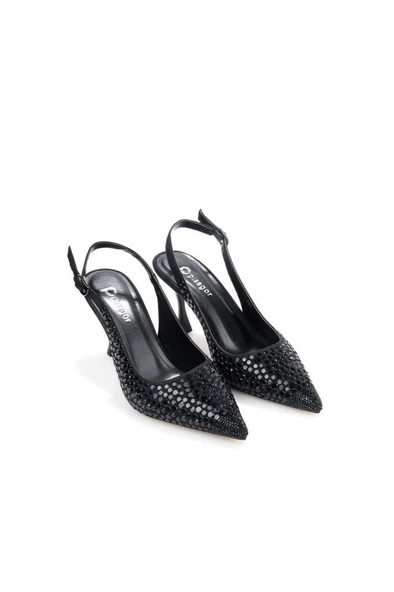 Pisagor Ps-32150 Kadın 7 Cm Arkası Açık Abiye Stiletto Ayakkabı ürün görseli 1