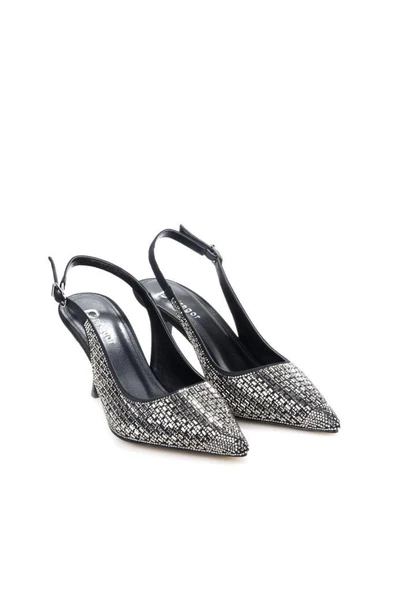 Pisagor Ps-31971 8 Cm Topuklu Kadın Taşlı Arkası Açık Stiletto Abiye Ayakkabı ürün görseli 1