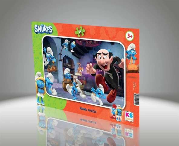 PTTAVM: SMURF FRAME PUZZLE 24 PARÇA