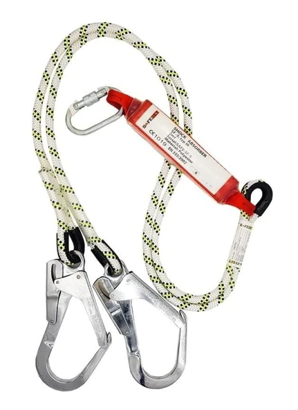 Ennalbur Çift Bacaklı Şok Emicili Lanyard Büyük Kancalı ürün görseli 1