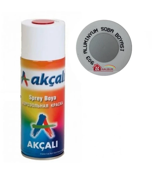 Akçalı Sprey Boya 400 ml 903 Alüminyum Soba Boyası ürün görseli 1