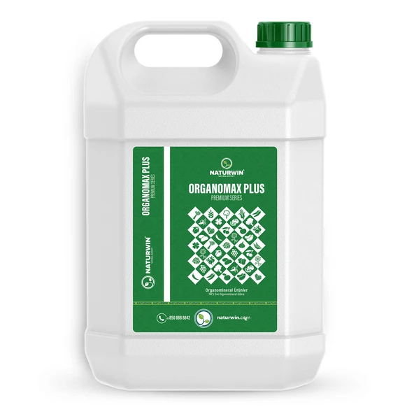 NATURWİN ORGANOMAX PLUS AZOT POTASYUM SIVI ORGANOMİNERAL GÜBRE 5 LT ürün görseli 1