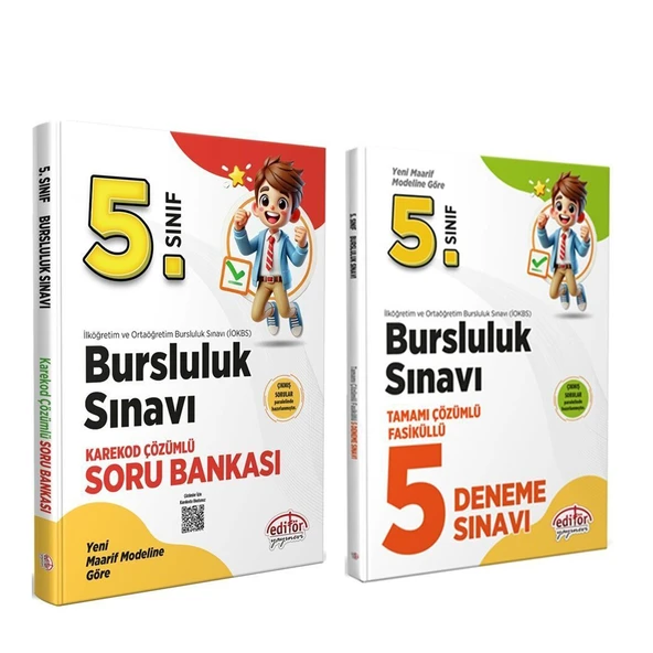 Editör 5.Sınıf Bursluluk Soru ve Deneme Seti 2 Kitap ürün görseli 1