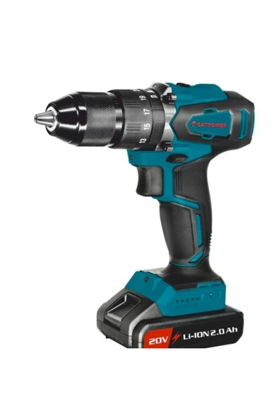 Cat Power 2 Yıl Catpower 4111 Li-ıon Akülü Kömürsüz Darbeli Matkap Vidalama 4.0 - 4.4 Ah 20 Volt Çift akü Li- ürün görseli 1