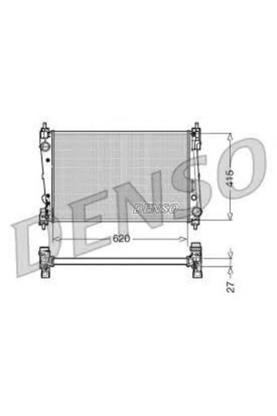 Denso DRM09111 Drm09111 Su Radyatörü Grande Punto 05- 1.3 Jtd 1.9 Jtd 90ps ürün görseli 1