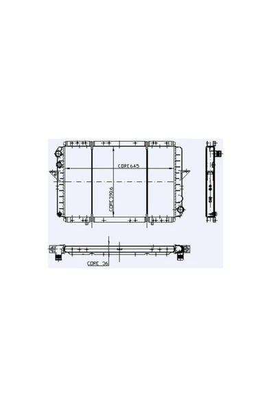 Kale 0542422PA Motor Radyatör Master 2 02 5 Tdı 2 Sıra Cu Pl 7700741062 7700745110 Uyumlu ürün görseli 1