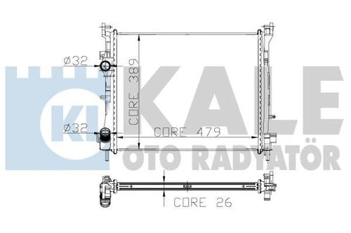 Kale 0528351AB OTO Radyatör 0 Su Radyatörü CLIO II Symbol 01- 1.5 DCI Mt Ac/Nac CLIO Thalia I 01- II 08- 1.5 DCI CLIO Symbol II 08- 1.5 DCI 479X414X27 ürün görseli 1