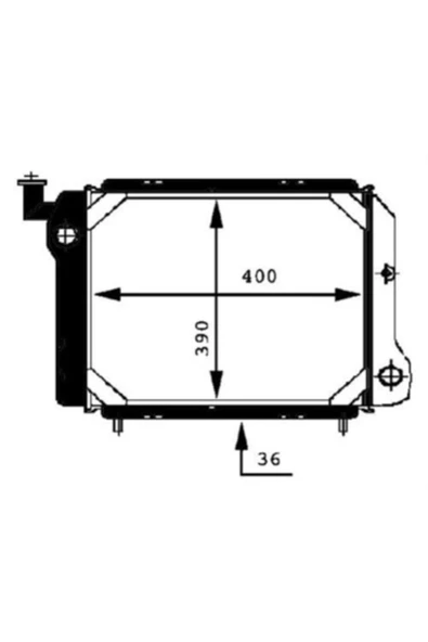 Kale 0500142AL Motor Radyatör Renault R9 Renault R11 Klimalı (2 SIRA AL+PL)  0 ürün görseli 1