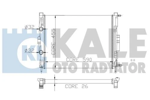 Kale 0520221AB OTO Radyatör 0 Su Radyatörü Megane II 02- 1.5 DCI 1.4 16V 1.6 16V 1.9 DCI 2.0 16V Scenic II 03- Mt Bva 1 Sıra Alb 590X451.5X34 ürün görseli 1