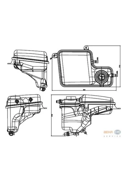 Mahle 8MA376789711 Behr 8Ma376789-711 Radyatör Su Haznesı E65 6 600 05 ürün görseli 1