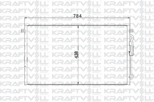 Kraftvoll 08060145  Kondenser Chrysler Voyager 02- 5072262aa ürün görseli 1