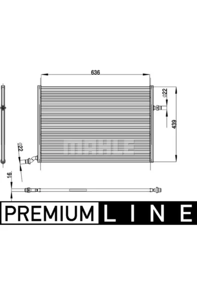 Mahle CIR26000P KNECHT  Su Radyatörü (618×850) Mercedes C Cl. (W205) (Eno:8Mk376908121) ürün görseli 1