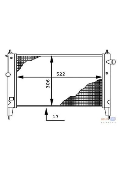 Mahle CR446000S Radyatör 91- Astra.F 1.4 8V *C14Nz* -Ac ürün görseli 1