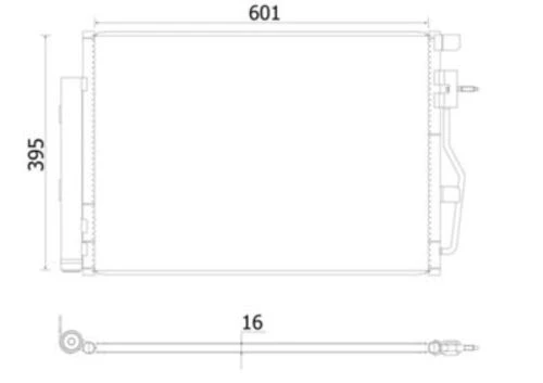 Mahle AC958000S -knecht-behr Ac958000s A C-kondansatör Opel Mokka Chev. Trax 96943762 ürün görseli 1